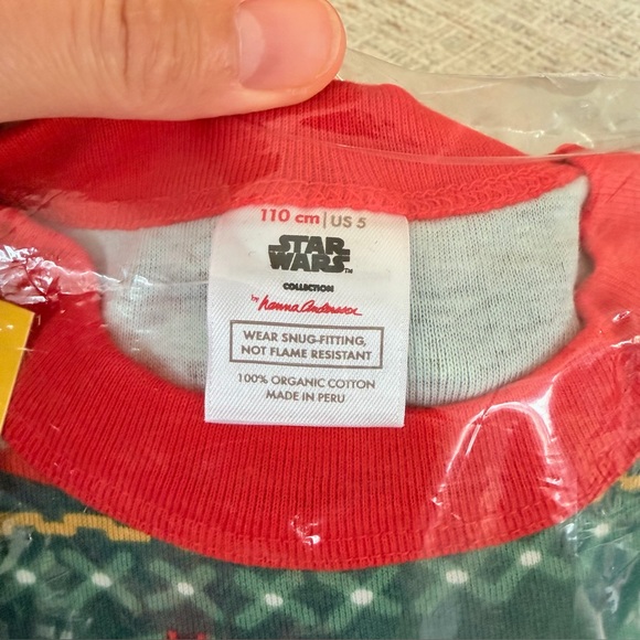 Hanna Andersson | Star Wars The Child Yoda Grogu Holiday Pajama Set 110cm NWT - Picture 4 of 5